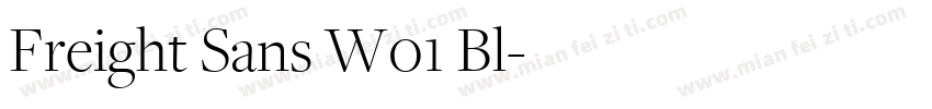 Freight Sans W01 Bl字体转换